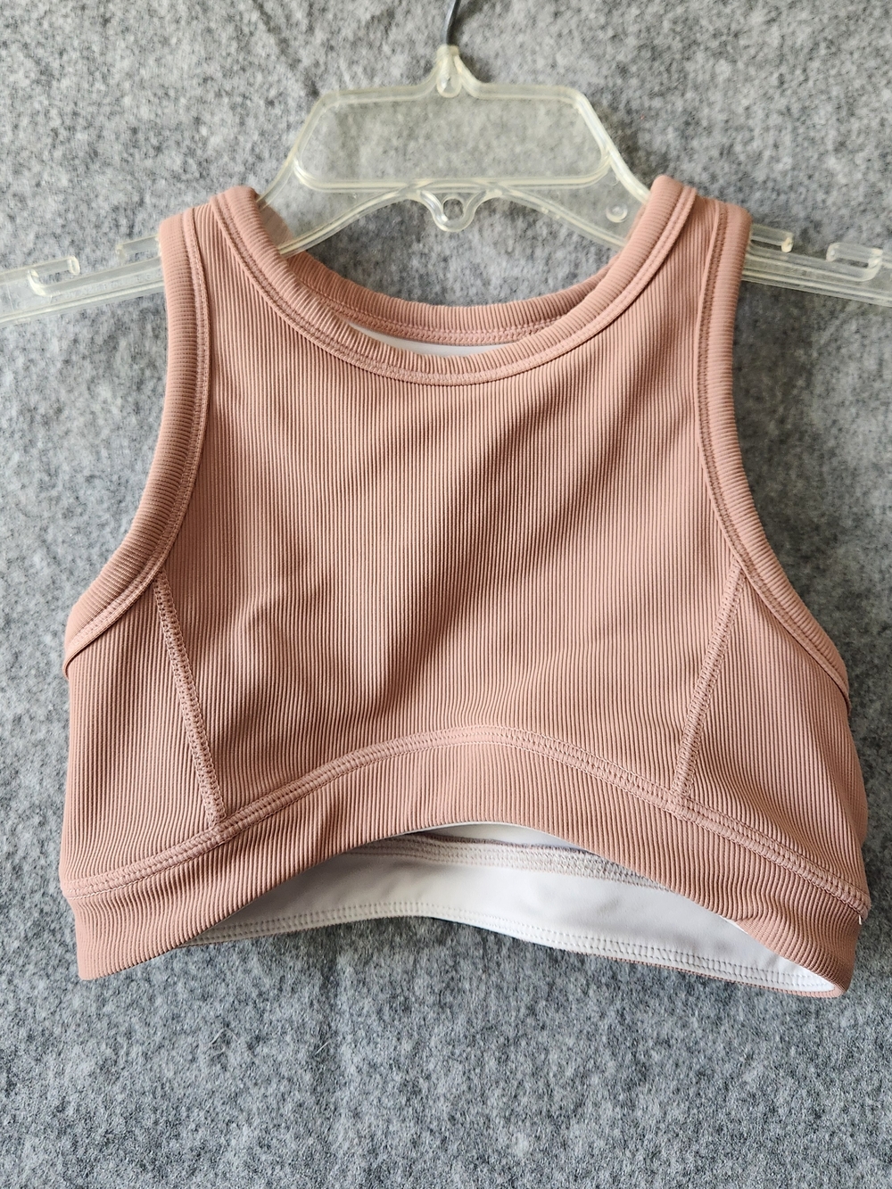 HoneyCut Dancewear Get It Tank Top Crop Youth CM 6-8 Beige Gym Workout Training